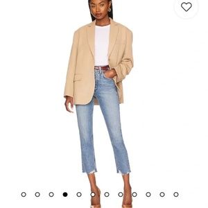 AGOLDE Riley High Rise Straight Crop Blue 25